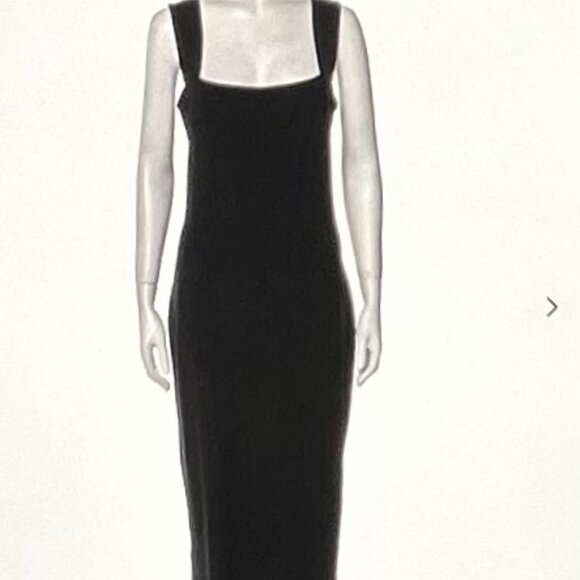 Reformation Square Neckline Midi Length Sheath Dress Size: XL - Picture 1 of 12